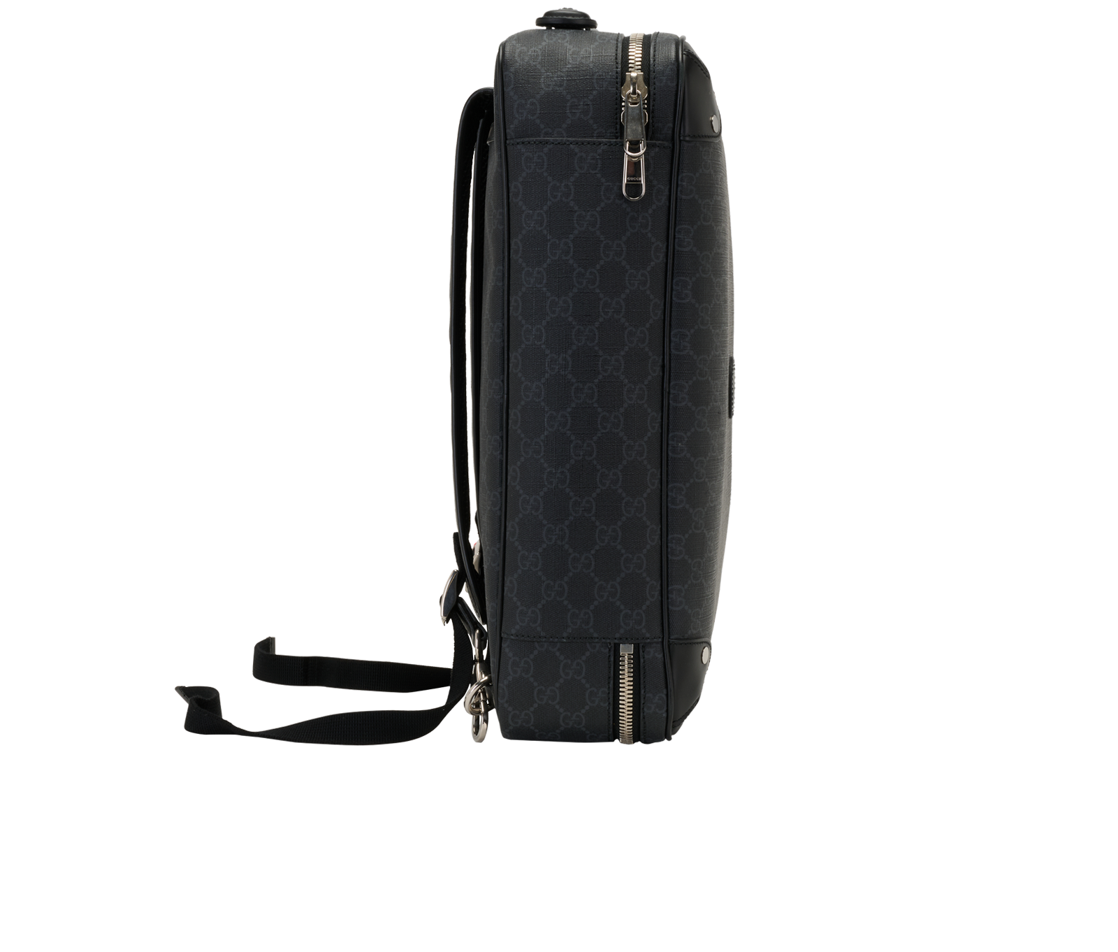 GG Briefcase Backpack, &pound;950, Handbags, Black, Canvas, Side view